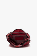 Small Leather Hobo - Red
