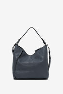Small Leather Hobo - Blue