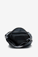 Small Leather Hobo - Blue