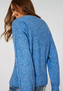 Cable Stitch Jumper - Mountain Blue