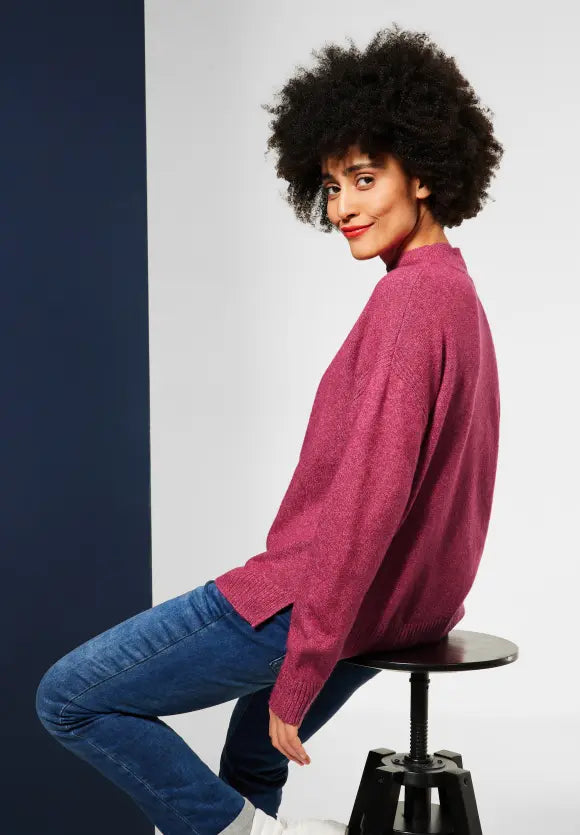 Stand Up Sweater - Woody Rose Melange