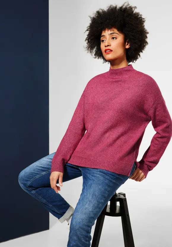 Stand Up Sweater - Woody Rose Melange