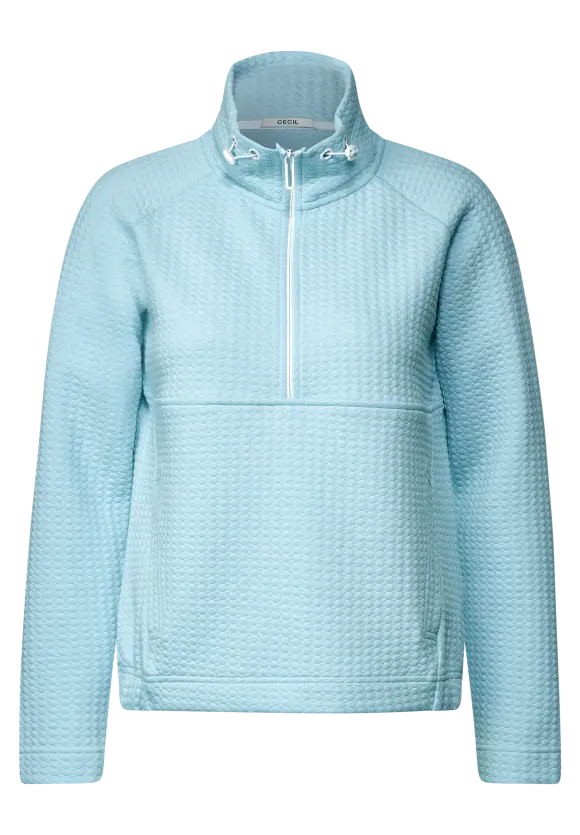 Troyer Structure Sweatshirt - Faded Blue