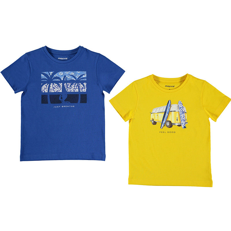 2 Piece T-shirt Set - Yellow