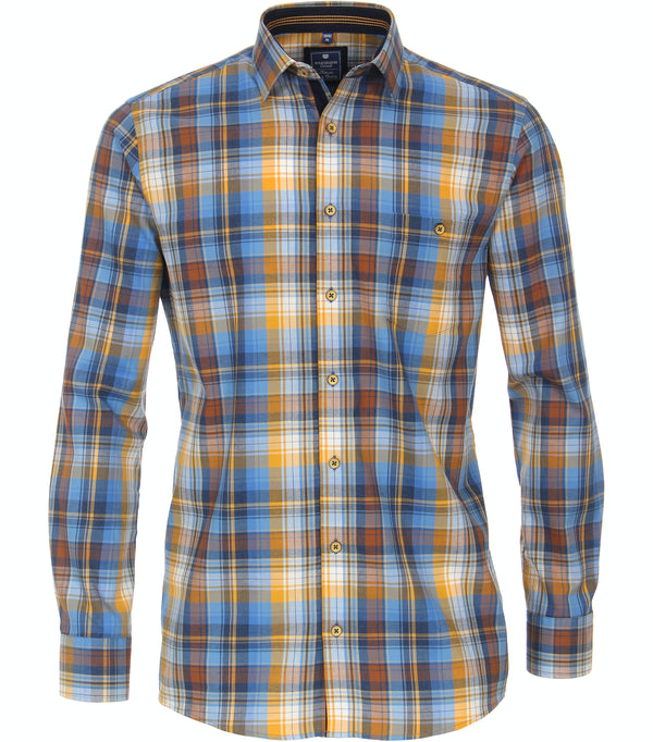 Casual Long Sleeve Shirt - Blue