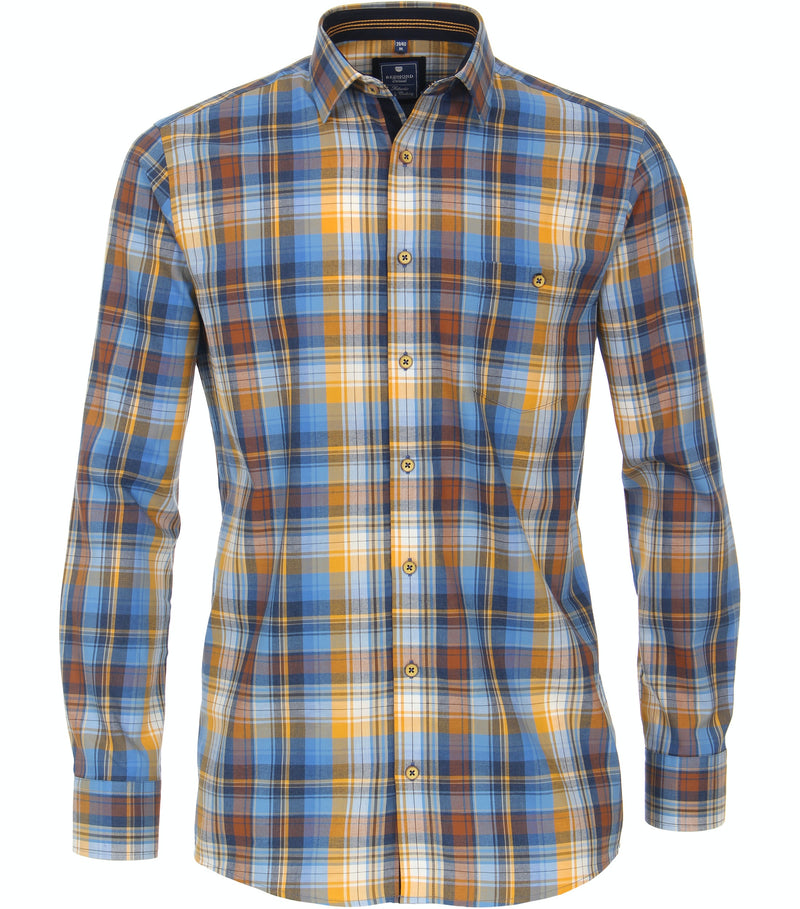 Casual Long Sleeve Shirt - Blue