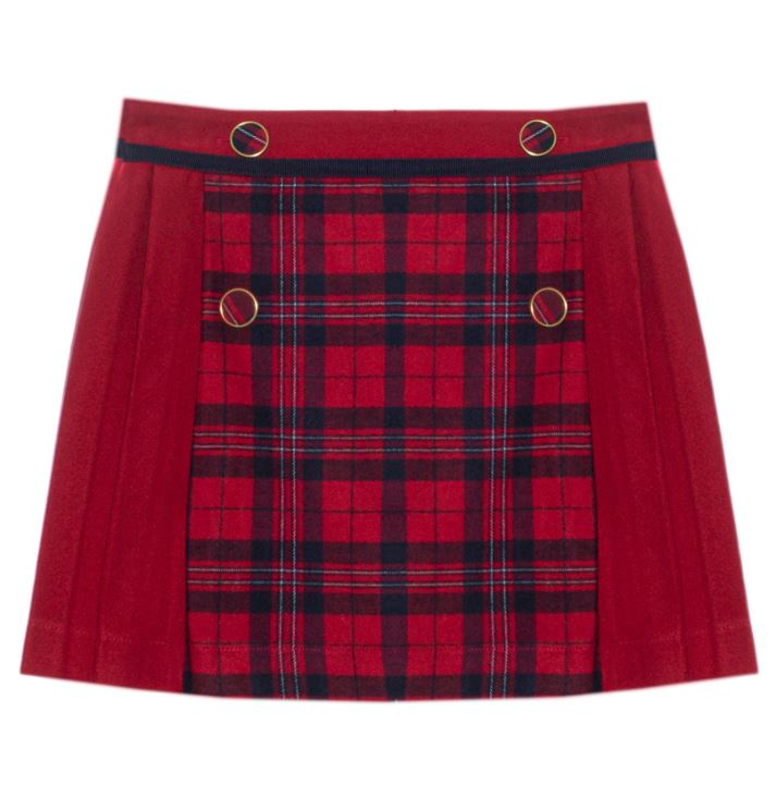 Tartan Skirt - Red
