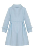 Long Woven Coat - Blue