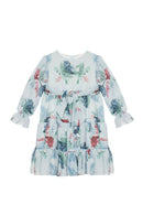 Print Dress - Blue Jacinto