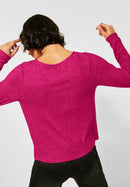 Soft Shirt Twist Hem - Raspberry Pink