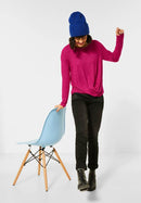 Soft Shirt Twist Hem - Raspberry Pink