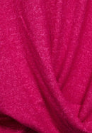 Soft Shirt Twist Hem - Raspberry Pink