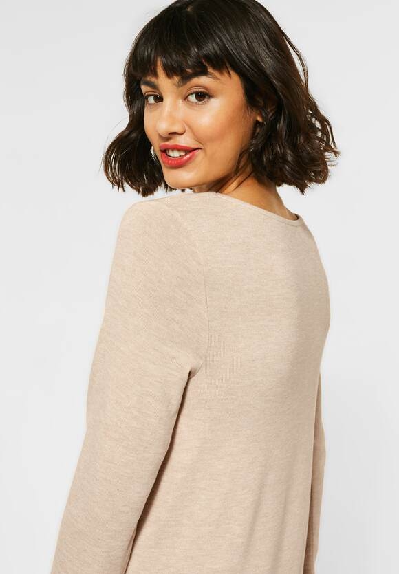 Soft Shirt Twist Hem - Almond Cream