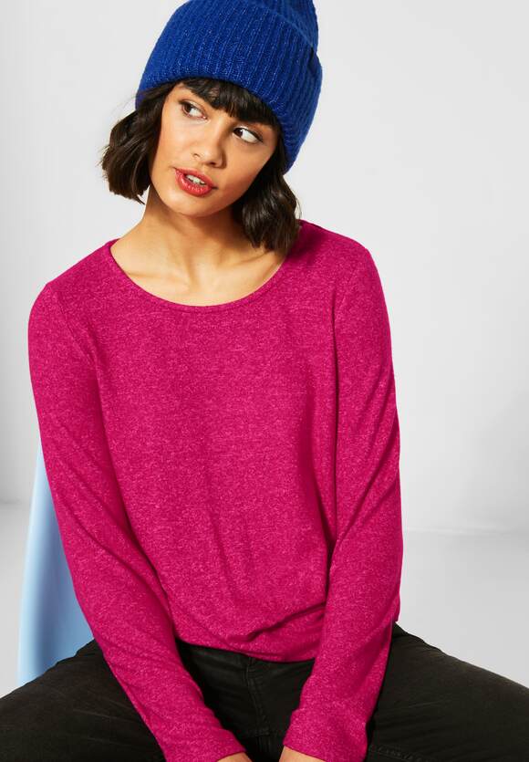 Soft Shirt Twist Hem - Raspberry Pink