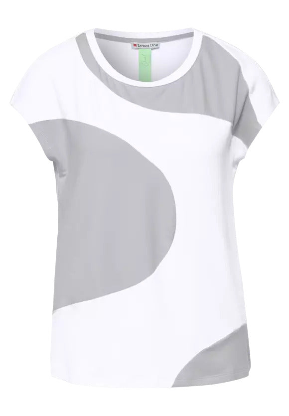 Colorblock Shirt - White