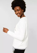 Gi Foto Print Top - Pure Off White