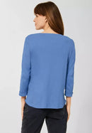 Slub Knit T-shirt - Forever Blue