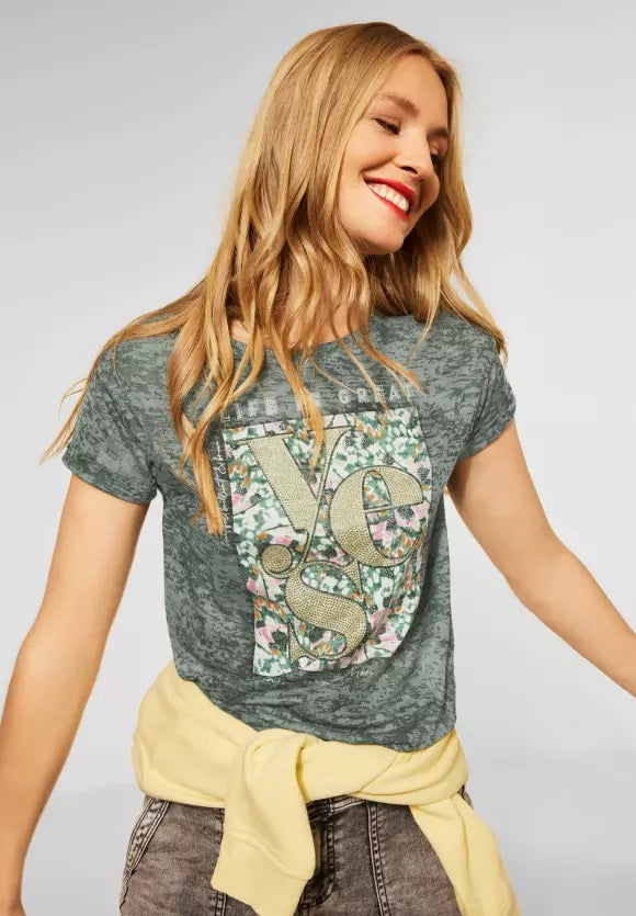 Yes Burn Dessin Shirt - Bassy Olive