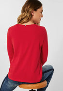 Circular Shirt - Strong Red