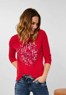 Circular Shirt - Strong Red