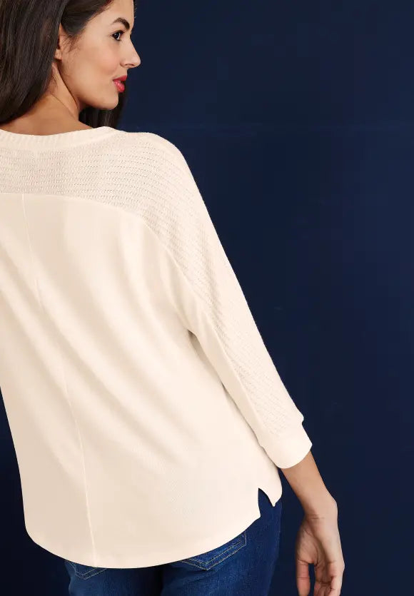 Ellen Structure Shirt - Lucid White