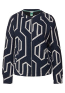 Structure Dessin Jacket - Deep Blue