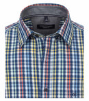 Short Sleeve Check Shirt - Light Blue