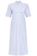 Button Planket Nightdress - Sky