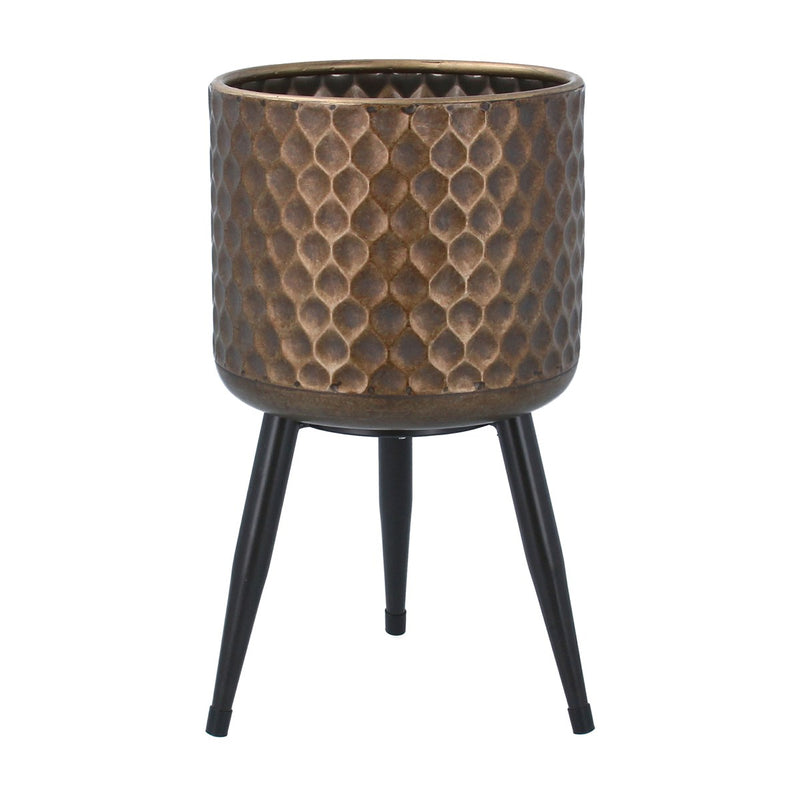 Bronze Dimple Metal Pot Cover Small