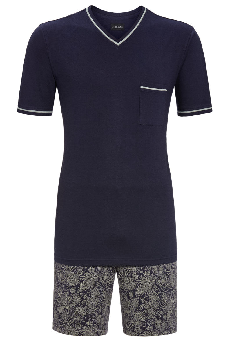 V Neck Shorty - Dark Navy