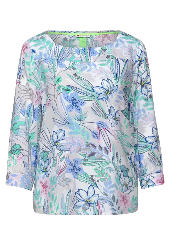 Print Blouse - White