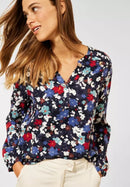 Print Blouse - Deep Blue