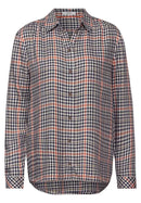 Woven Check Blouse - Macchiato Beige
