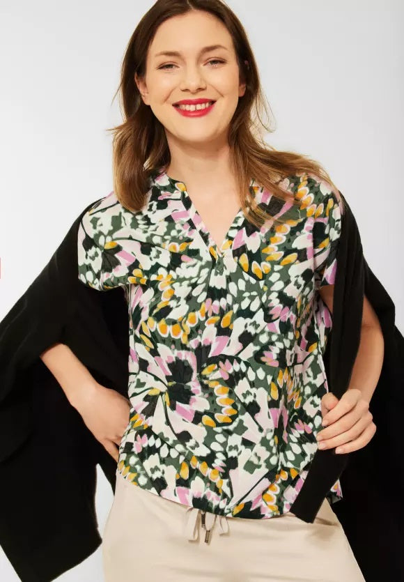 Printed Shirtblouse - Fern Green