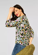 Printed Tunic Blouse - Fern Green