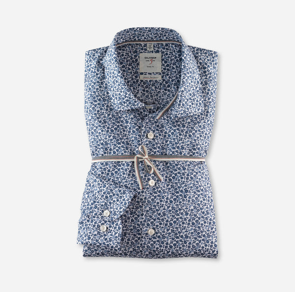 Smart Business Body Fit Shirt - Blue