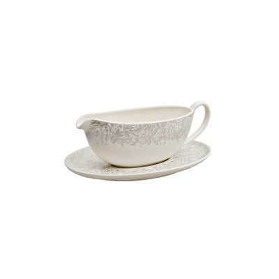 Monsoon Filigree Silver Sauce Boat  Stand