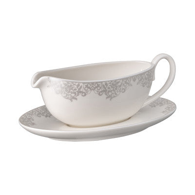Monsoon Filigree Silver Sauce Boat  Stand