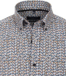 Casual Fit Print Shirt - Light Blue