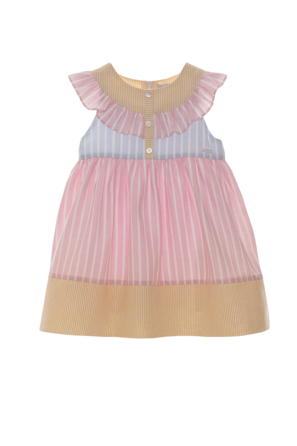Woven Dress - Pink Stripes