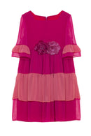 Woven Dress - Pink Fuchsia