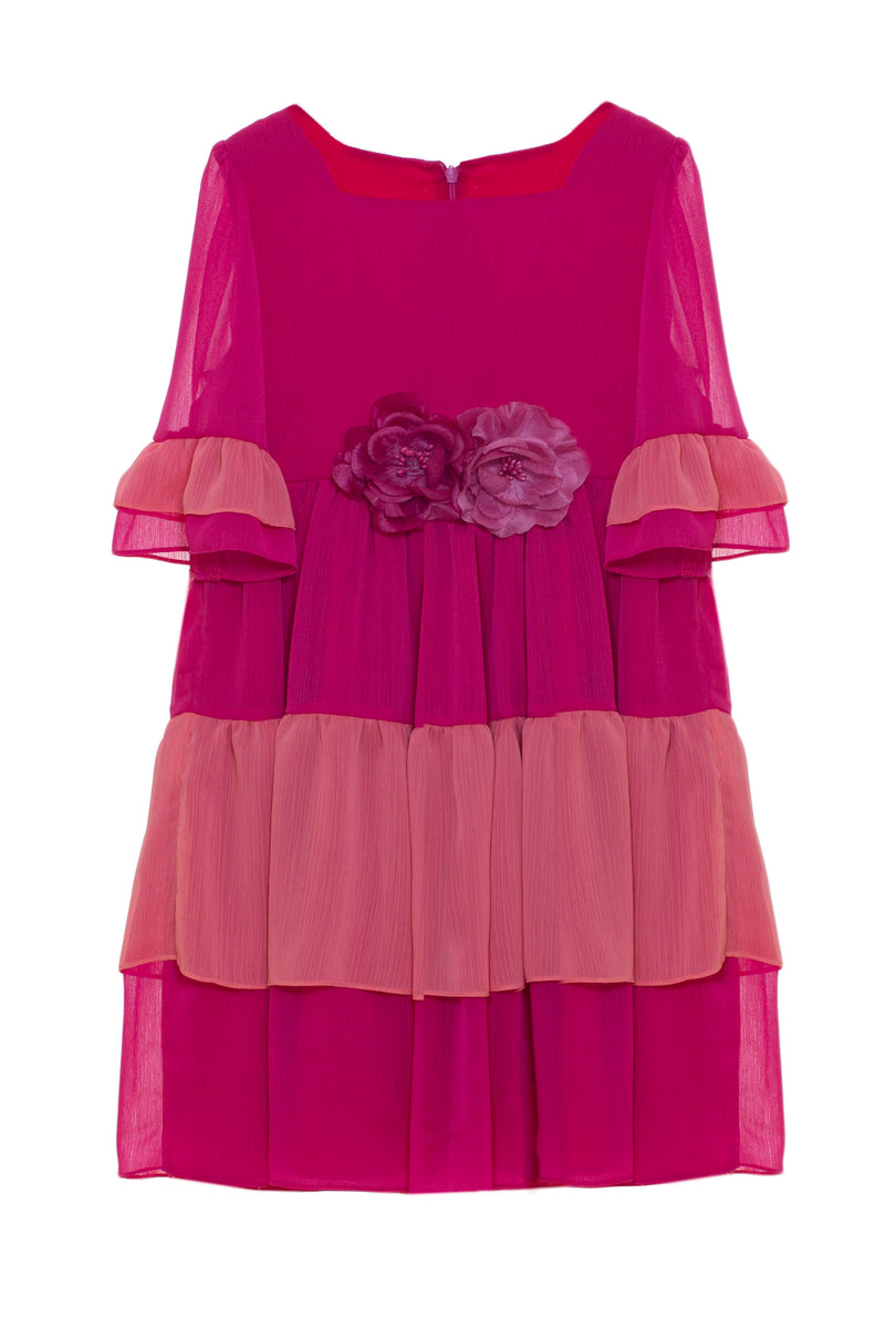 Woven Dress - Pink Fuchsia