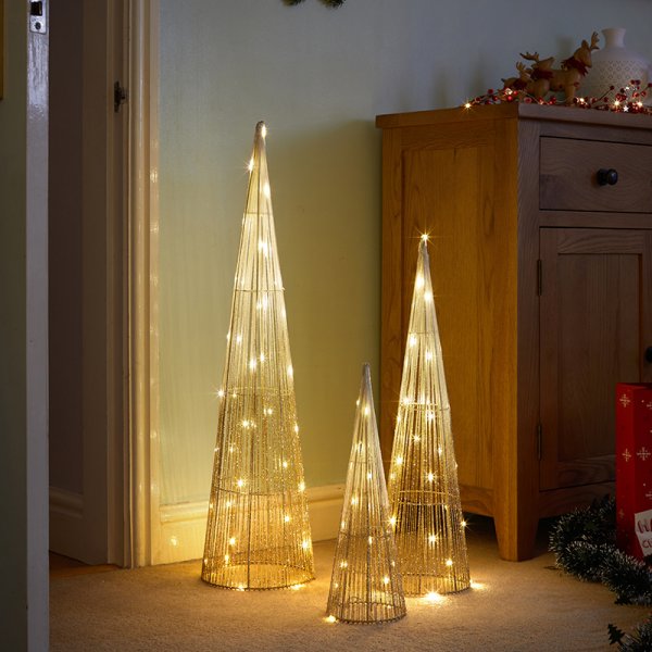 Sparkly Treebelisks - Gold