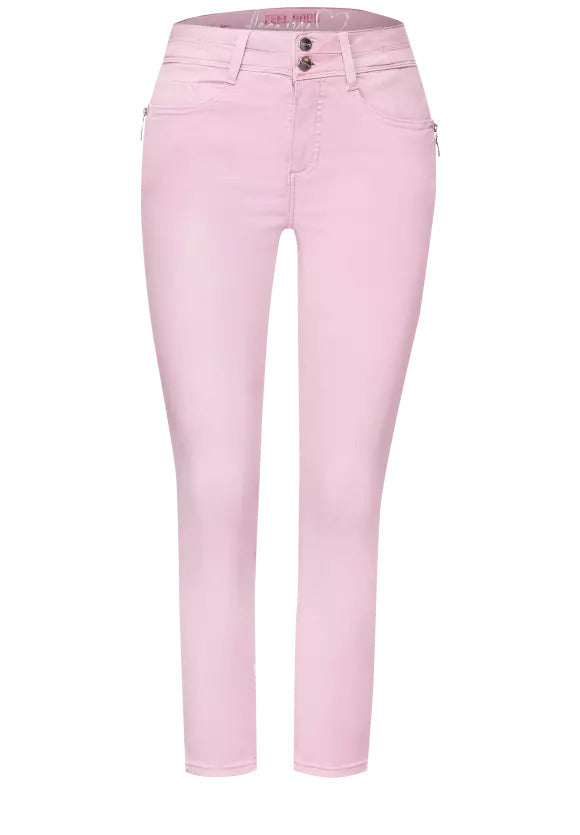 Slim Crop Jean - Pearl Rose