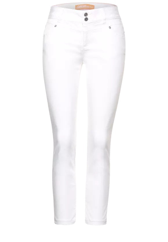 Yulius Double Button Trouser - White
