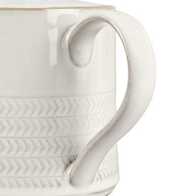Natural Canvas Textured Teapot
