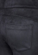 Velour Trouser - Grey Blue