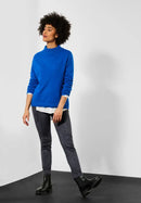 Velour Trouser - Grey Blue