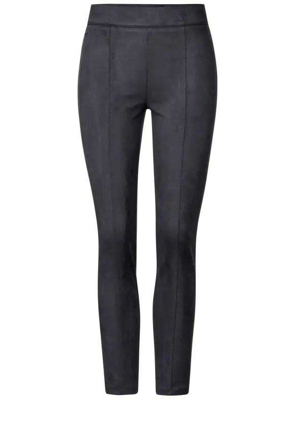 Velour Trouser - Grey Blue