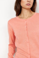 Dollie 446 Cardigan - Coral Haze Melange